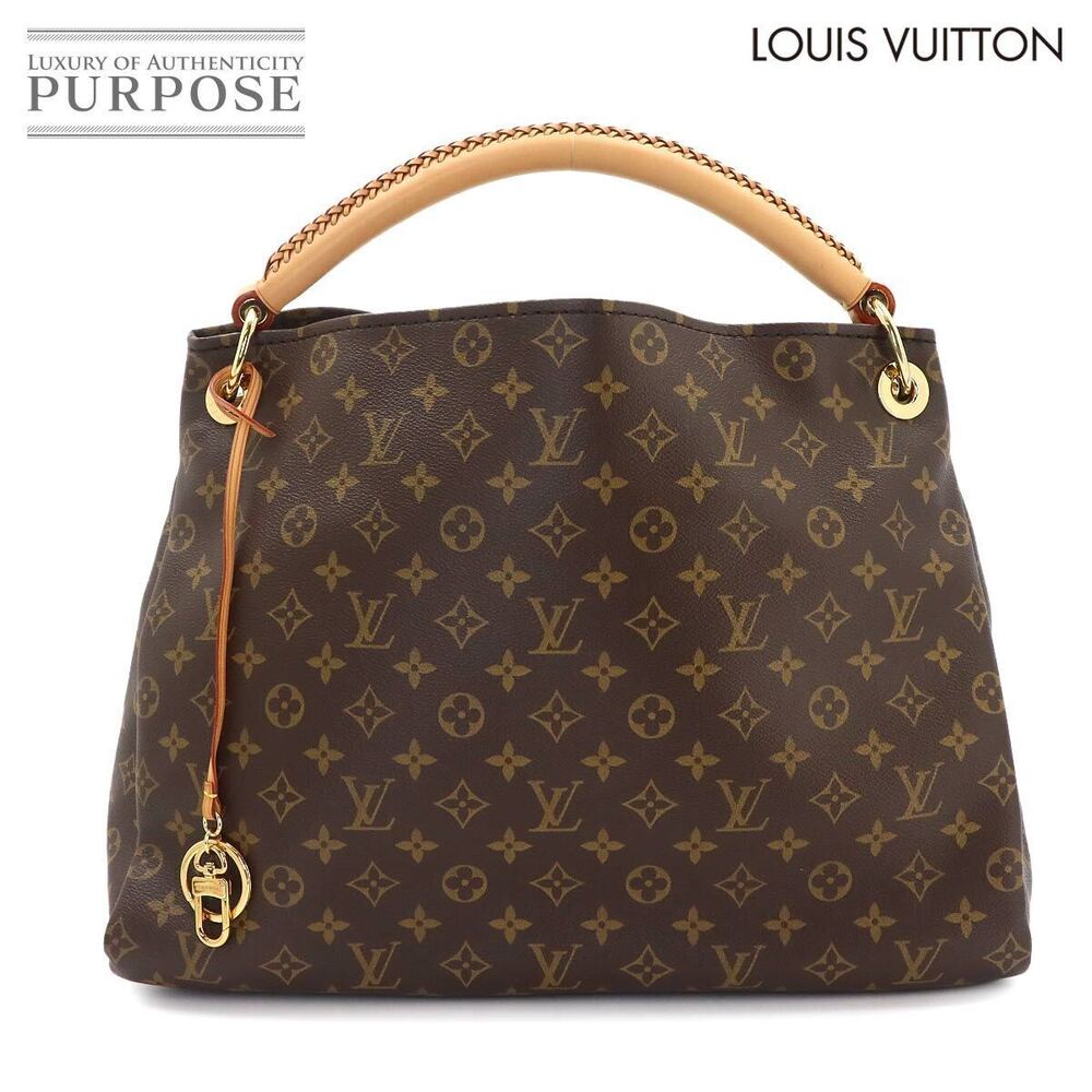 Louis Vuitton Monogram Artsy Shoulder Bag Canvas Leather Brown